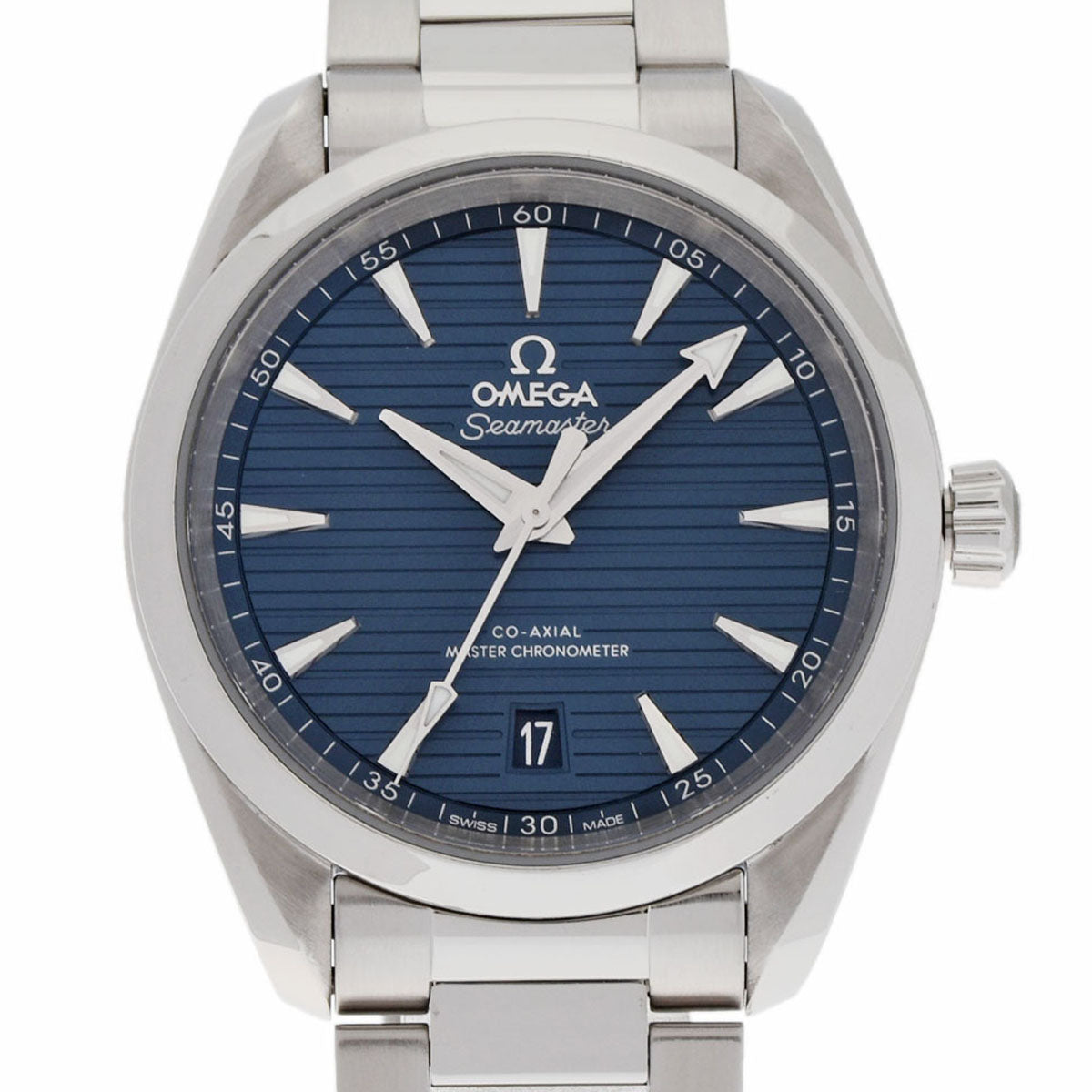 関税負担なし スイス製 シーマスター アクアテラ 220.10.38.20.03.001 メンズ SS 腕時計 自動巻き ブルー文字盤 Aランク 正規新品未開封 銀蔵