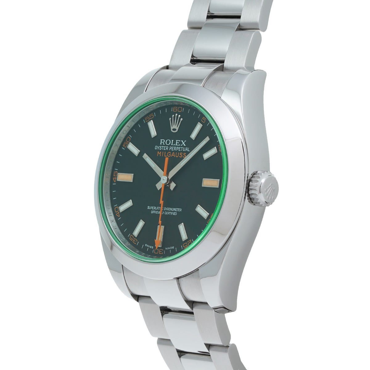 スイス製 高級 ミルガウス 116400GV V番(2009年頃製造) インテンスブラック メンズ 腕時計 自動巻き 正規新品未開封 銀蔵