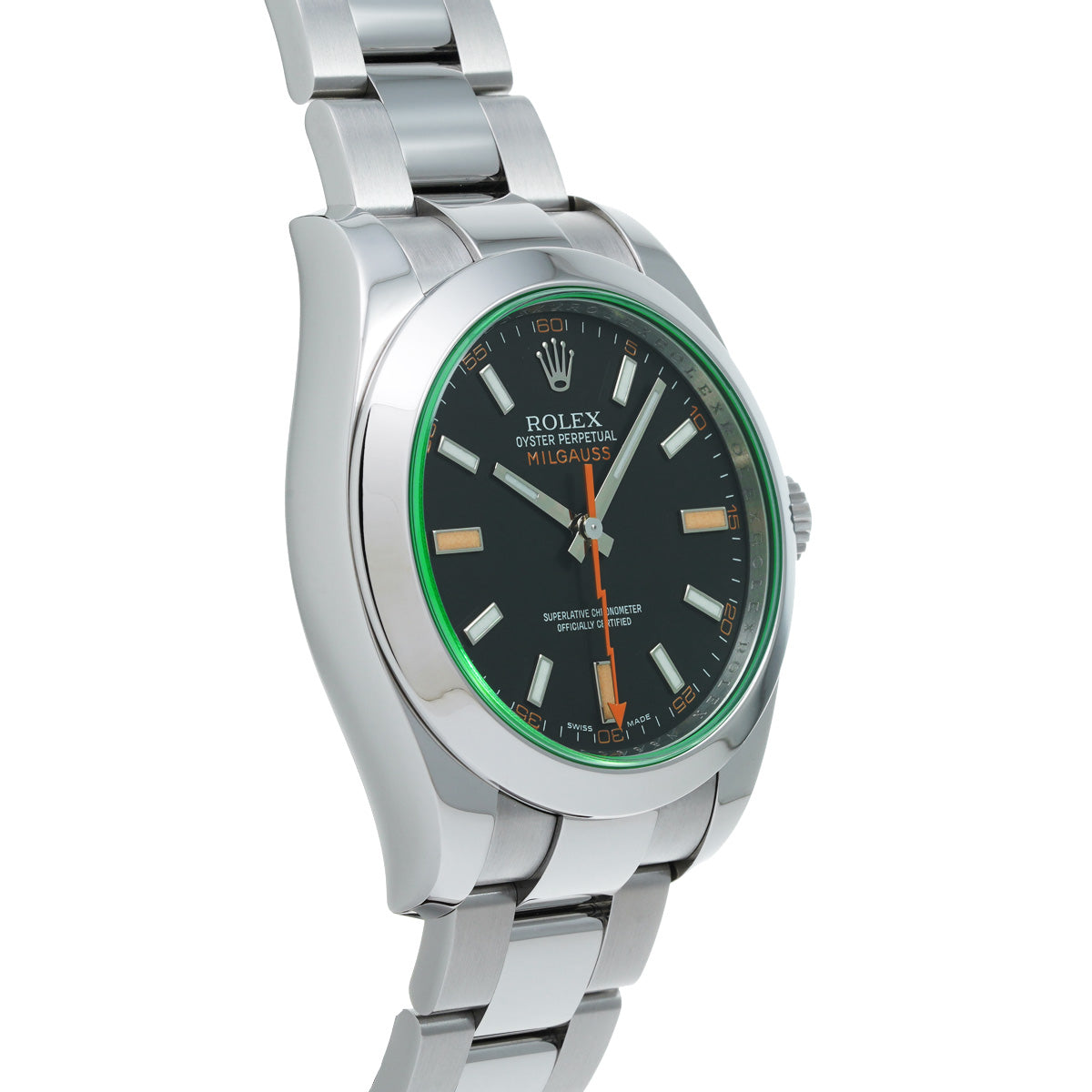 スイス製 高級 ミルガウス 116400GV V番(2009年頃製造) インテンスブラック メンズ 腕時計 自動巻き 正規新品未開封 銀蔵