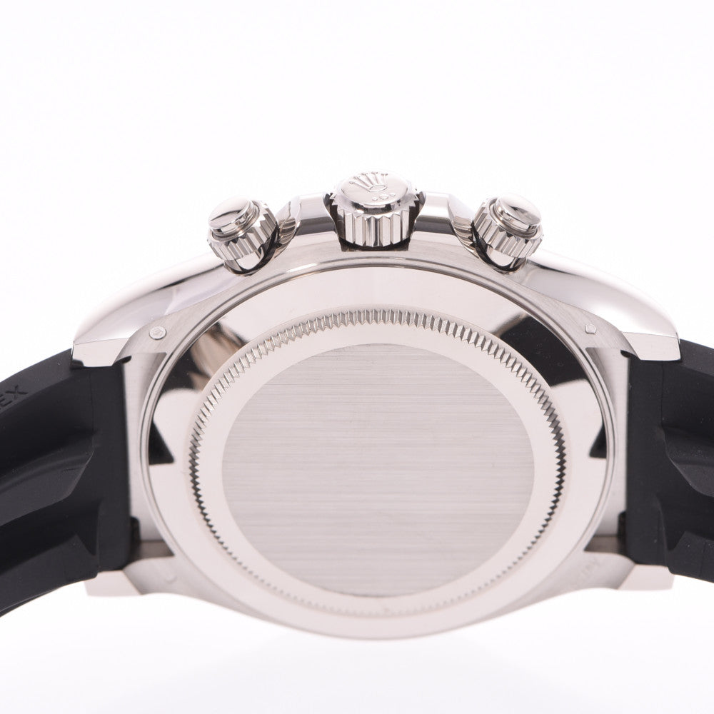 【関税負担なし】関税負担なし スイス製 高級 · 8Pダイヤ 116519LNNG メンズ WG/ラバー 腕時計 自動巻き ホワイトシェル文字盤 未使用 銀蔵