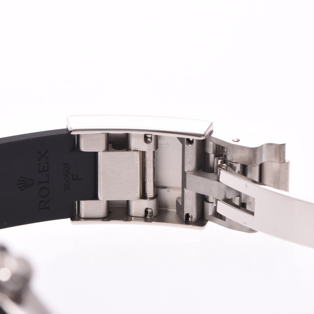 【関税負担なし】関税負担なし スイス製 高級 · 8Pダイヤ 116519LNNG メンズ WG/ラバー 腕時計 自動巻き ホワイトシェル文字盤 未使用 銀蔵