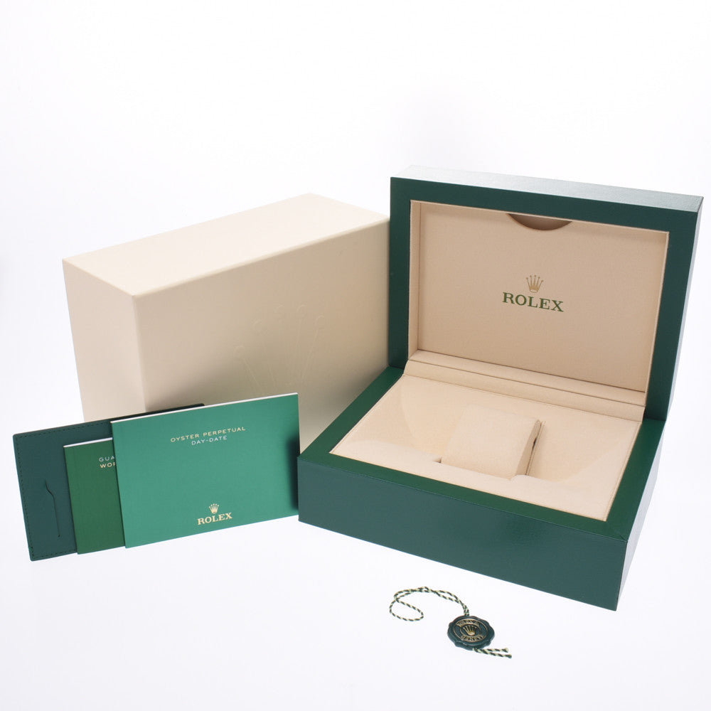 【送料無料】関税負担なし スイス製 高級 デイデイト  228238 メンズ YG 腕時計 自動巻き シルバー文字盤 未使用 銀蔵