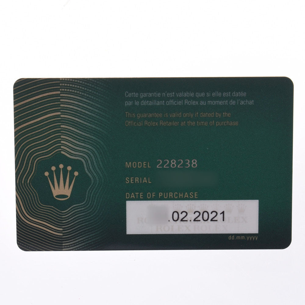 【送料無料】関税負担なし スイス製 高級 デイデイト  228238 メンズ YG 腕時計 自動巻き シルバー文字盤 未使用 銀蔵