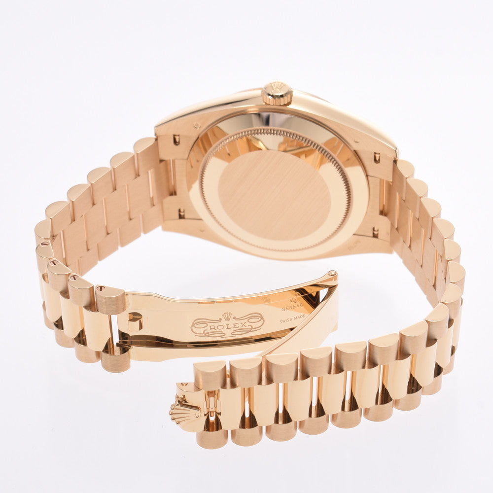 【送料無料】関税負担なし スイス製 高級 デイデイト  228238 メンズ YG 腕時計 自動巻き シルバー文字盤 未使用 銀蔵