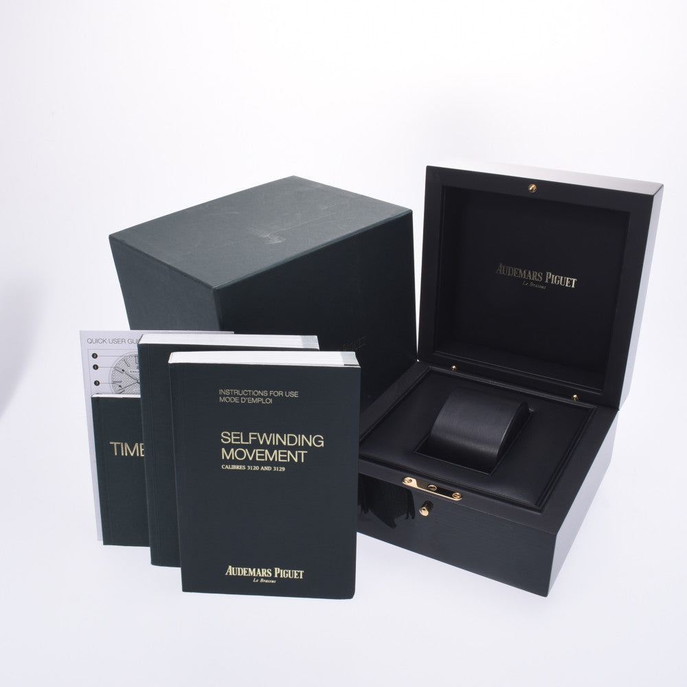 関税負担なし スイス製 高級 · 裏スケ ブティック限定 15400ST.OO.1220ST.03 メンズ SS 腕時計 自動巻き ブルー文字盤 Aランク 正規新品未開封 銀蔵