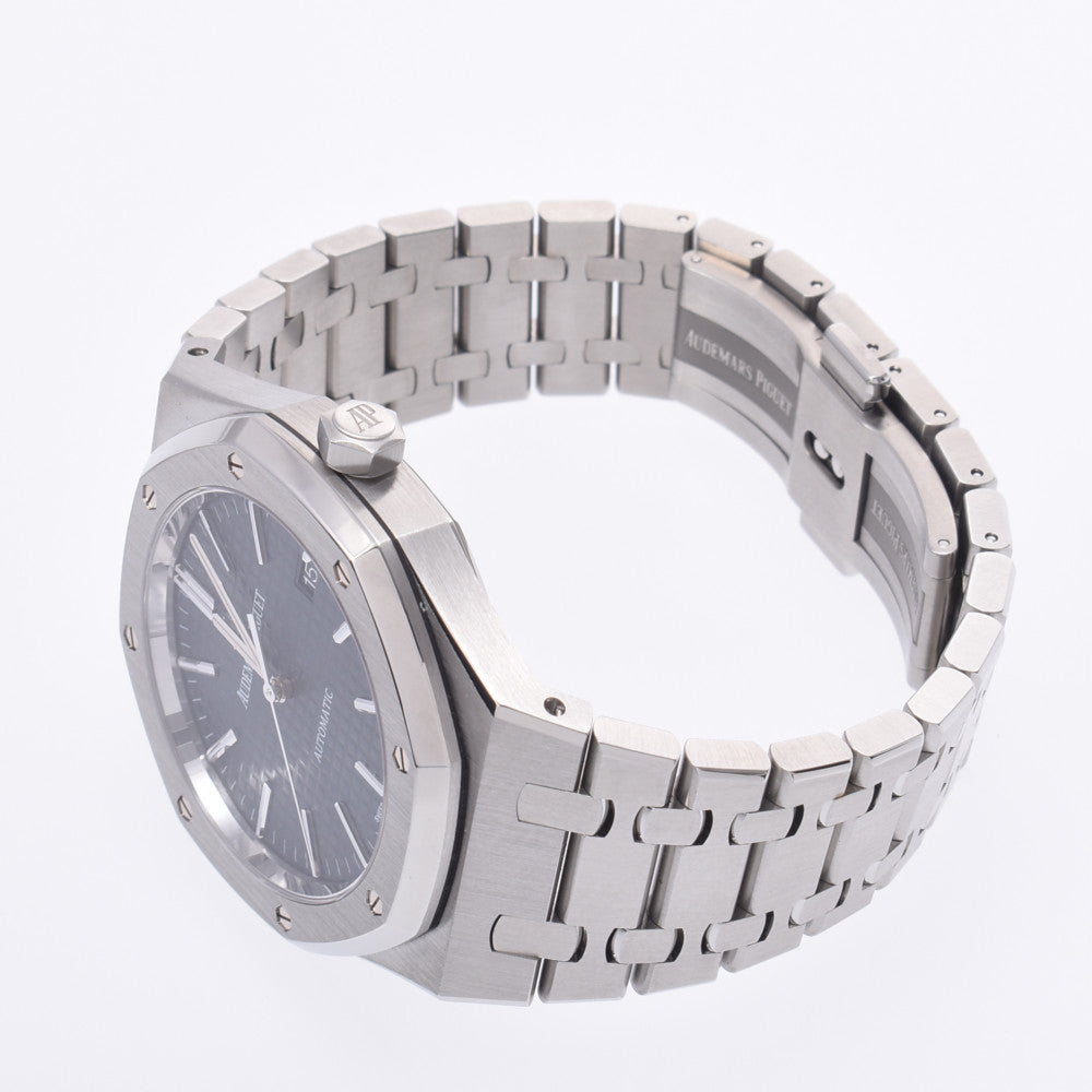 関税負担なし スイス製 高級 · 裏スケ ブティック限定 15400ST.OO.1220ST.03 メンズ SS 腕時計 自動巻き ブルー文字盤 Aランク 正規新品未開封 銀蔵