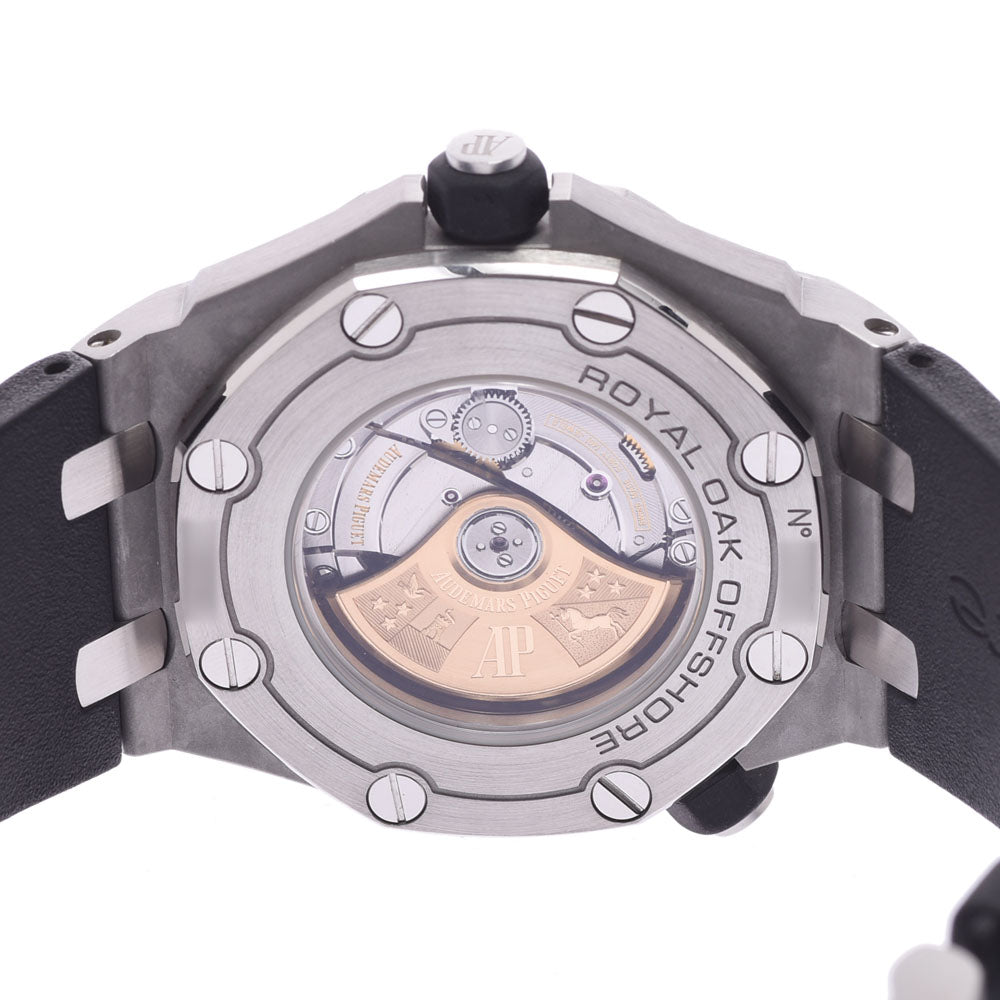 関税負担なし スイス製 高級 · · ダイバー 裏スケ 15710ST.OO.A002CA.01 メンズ SS/ラバー 腕時計 自動巻き 黒文字盤 Aランク 正規新品未開封 銀蔵