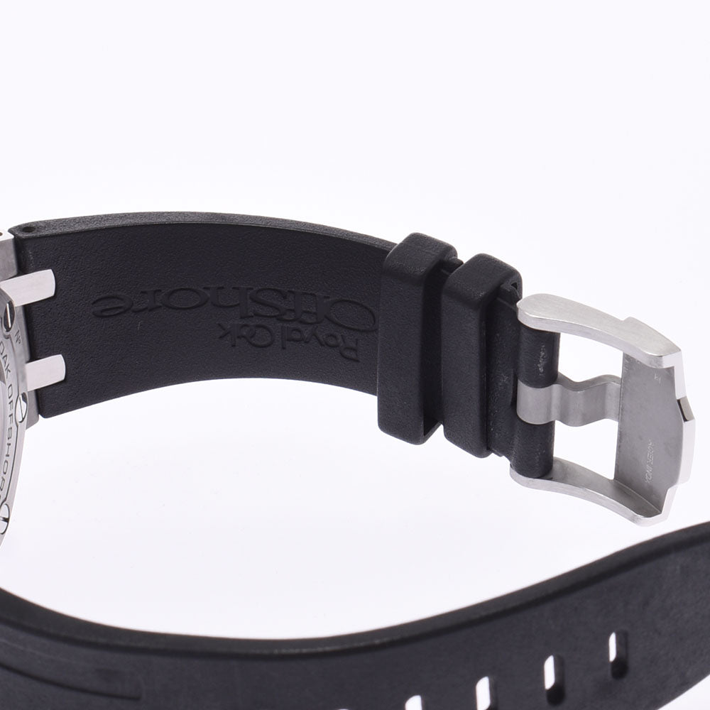 関税負担なし スイス製 高級 · · ダイバー 裏スケ 15710ST.OO.A002CA.01 メンズ SS/ラバー 腕時計 自動巻き 黒文字盤 Aランク 正規新品未開封 銀蔵