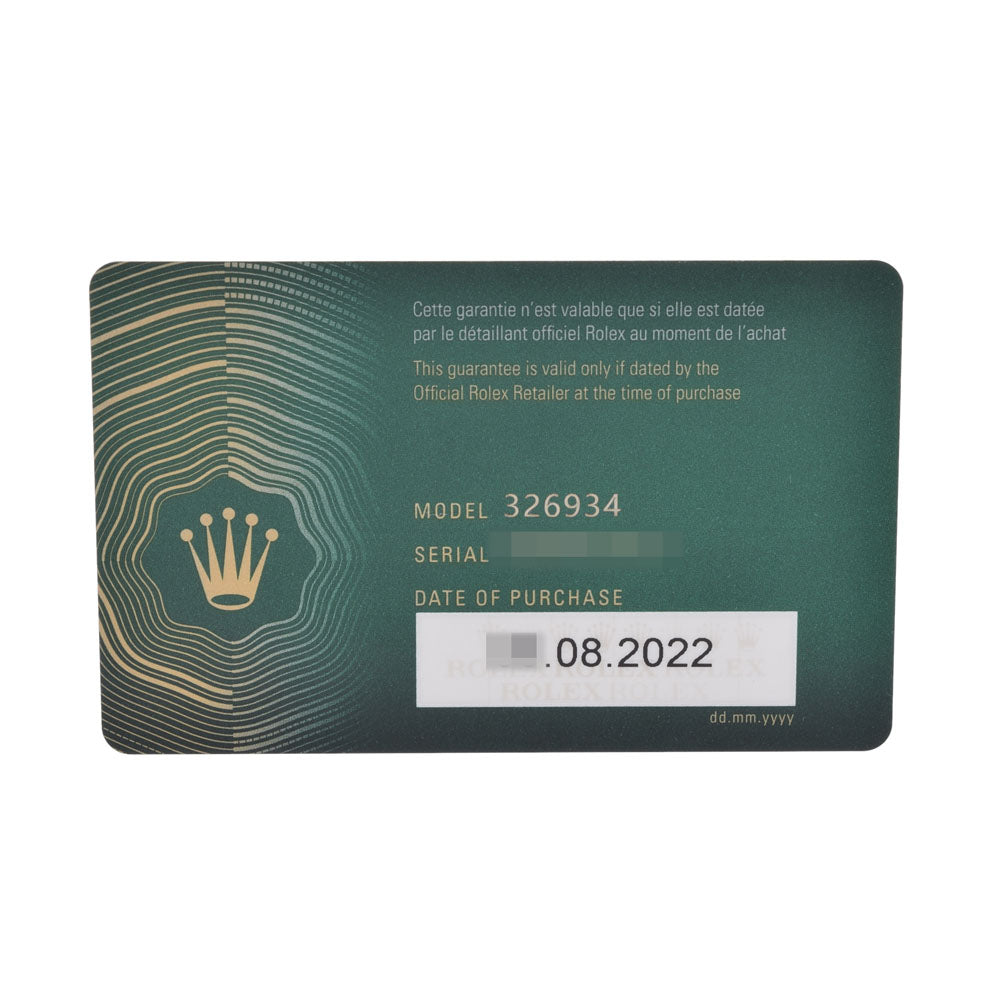 【送料無料】関税負担なし スイス製 高級 スカイドゥエラー ギャランティ(2022年08月)  326934 メンズ SS/WG 腕時計 自動巻き シルバー文字盤 未使用 銀蔵