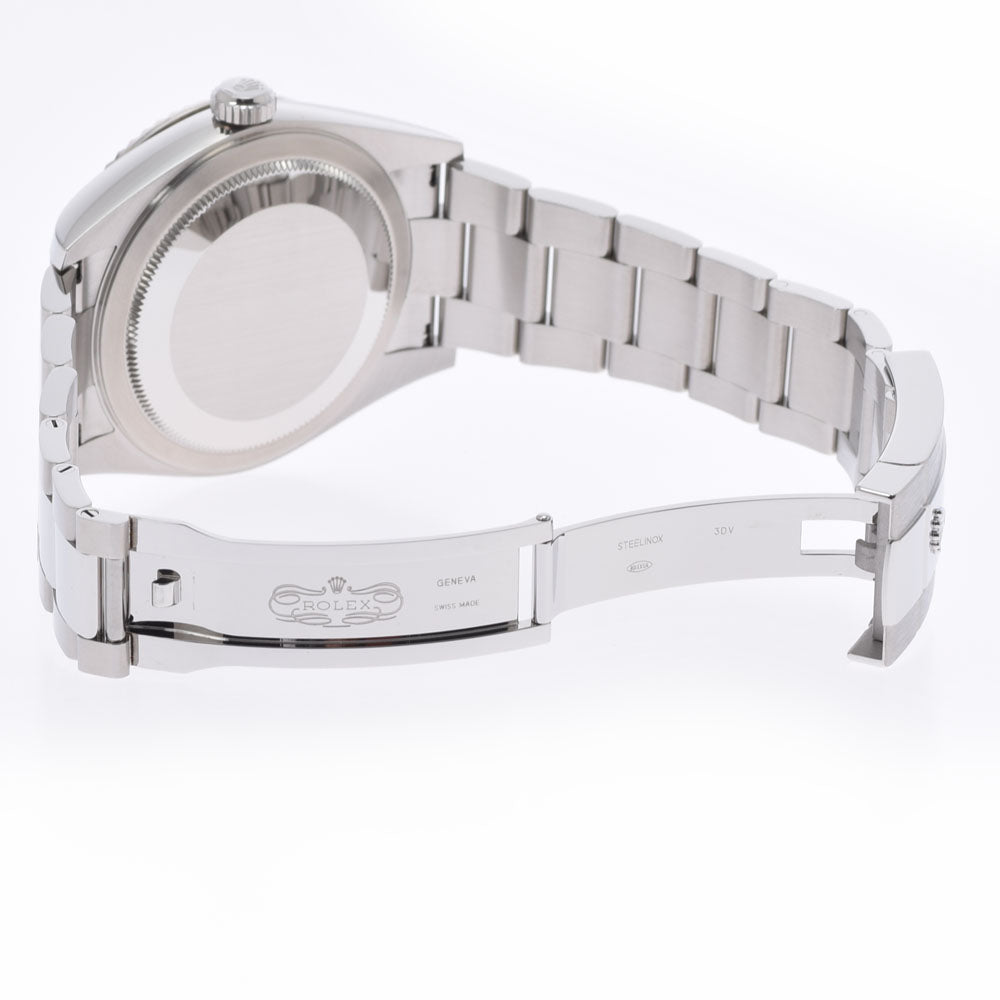 【送料無料】関税負担なし スイス製 高級 スカイドゥエラー ギャランティ(2022年08月)  326934 メンズ SS/WG 腕時計 自動巻き シルバー文字盤 未使用 銀蔵