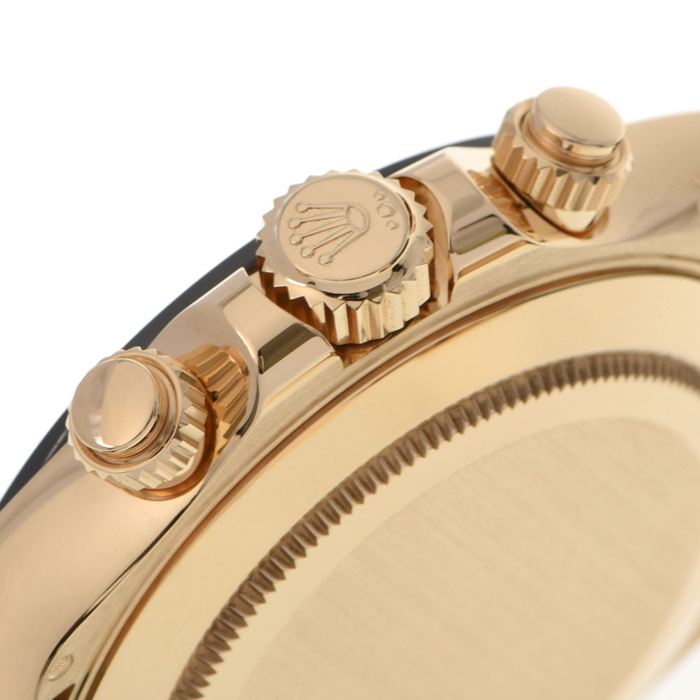 【送料無料】関税負担なし スイス製 高級 コスモグラフ · 2021年12月 116518LN メンズ YG/ラバー 腕時計 自動巻き 黒文字盤 Aランク 正規新品未開封 銀蔵