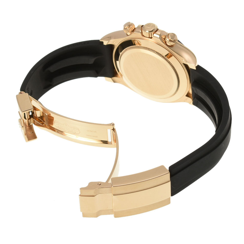 【送料無料】関税負担なし スイス製 高級 コスモグラフ · 2021年12月 116518LN メンズ YG/ラバー 腕時計 自動巻き 黒文字盤 Aランク 正規新品未開封 銀蔵