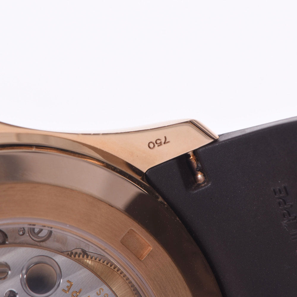 【送料無料】関税負担なし スイス製 高級 アクアノート 5167R-001 メンズ PG/ラバー 腕時計 自動巻き 黒文字盤 Aランク 正規新品未開封 銀蔵