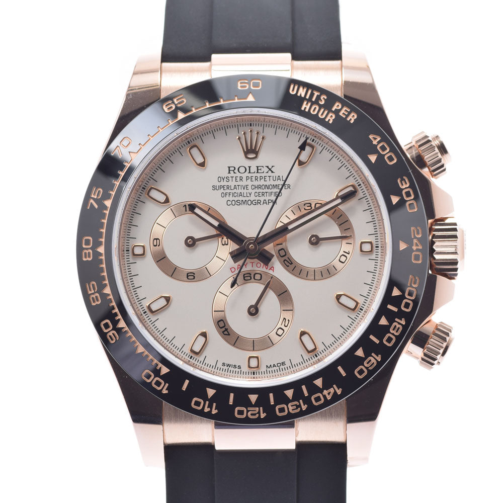 【関税負担なし】関税負担なし スイス製 高級 · 116515LN メンズ RG/ラバー 腕時計 自動巻き アイボリー文字盤 Aランク 送料無料 代金引換 銀蔵