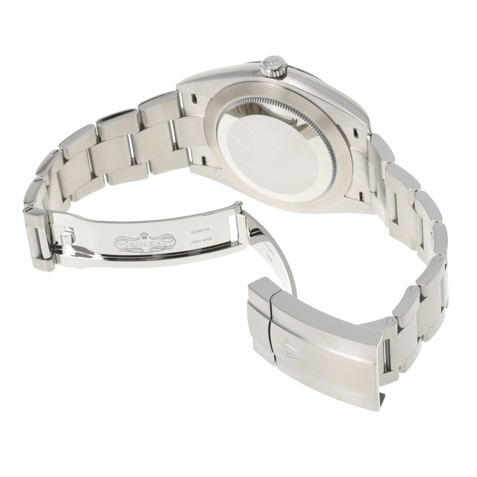 【送料無料】関税負担なし スイス製 高級 オイスターパーペチュアル 41 124300 メンズ SS 腕時計 自動巻き コーラルレッド文字盤 未使用 銀蔵