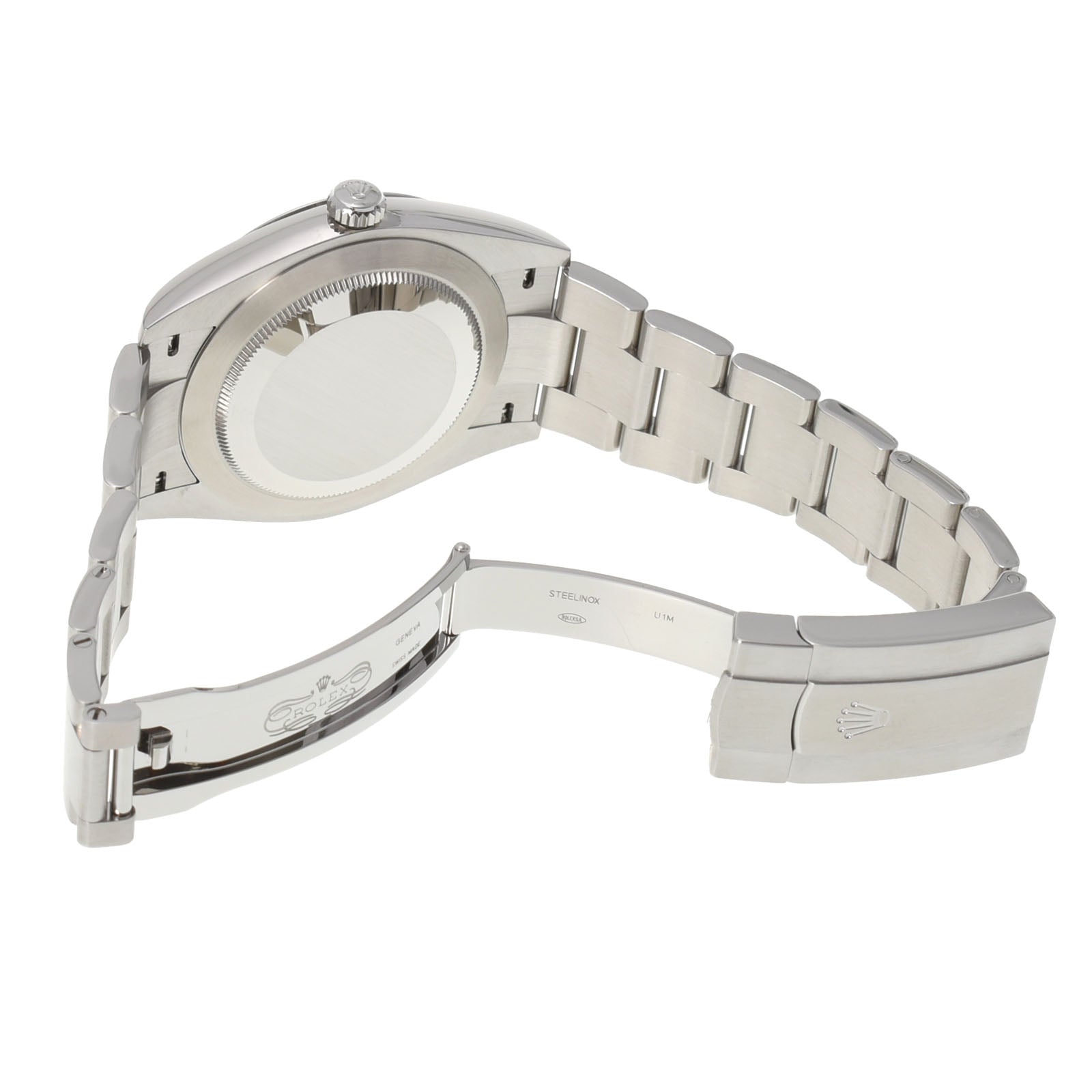 【送料無料】関税負担なし スイス製 高級 オイスターパーペチュアル 41 124300 メンズ SS 腕時計 自動巻き コーラルレッド文字盤 未使用 銀蔵