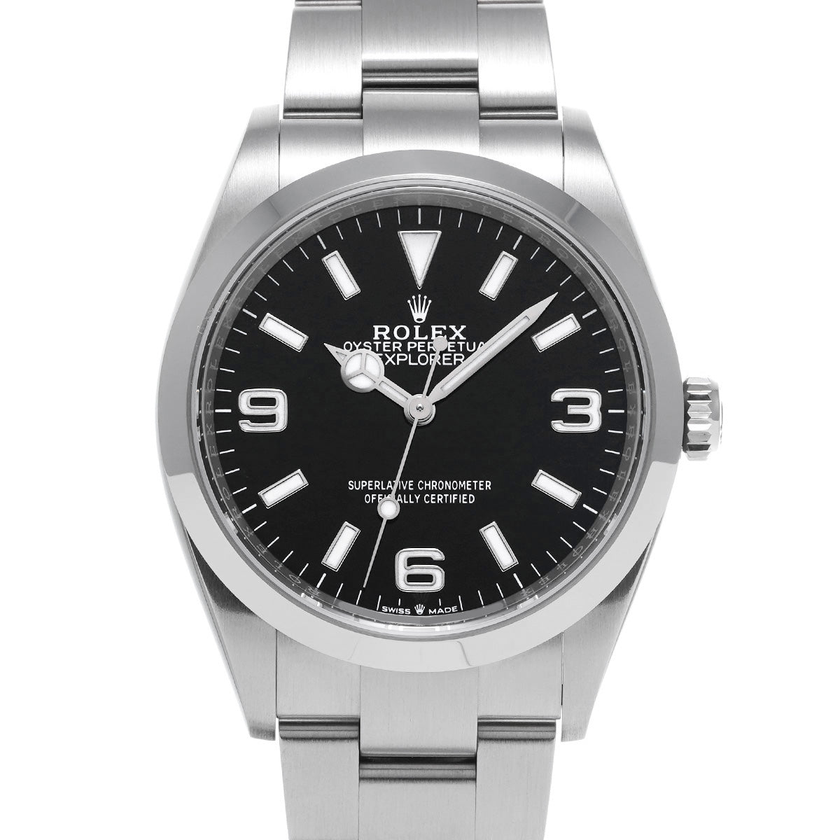 スイス製 高級 エクスプローラー 36 2024年11月 124270 ランダムシリアル ブラック メンズ 腕時計 自動巻き 銀蔵